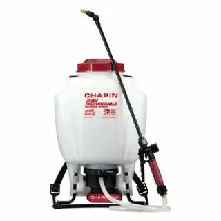 Chapin No-Tool 24 V Rechargeable Backpack Sprayer, 4 gal, 48 Hose, 20 Wand, 35-40 psi, 63924